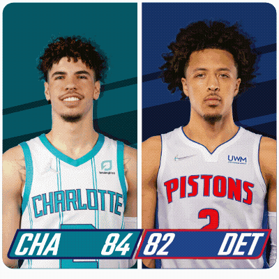 Charlotte And Pistons Basketball Players GIF
