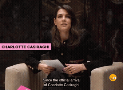 Charlotte Casiraghi Sitting In Chair GIF