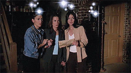 Charmed Halliwell Sisters Performing Magic GIF