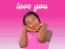Charming Girl Smiling Love You Mom  GIF