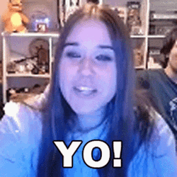 Charming Lady Saying Yo GIF