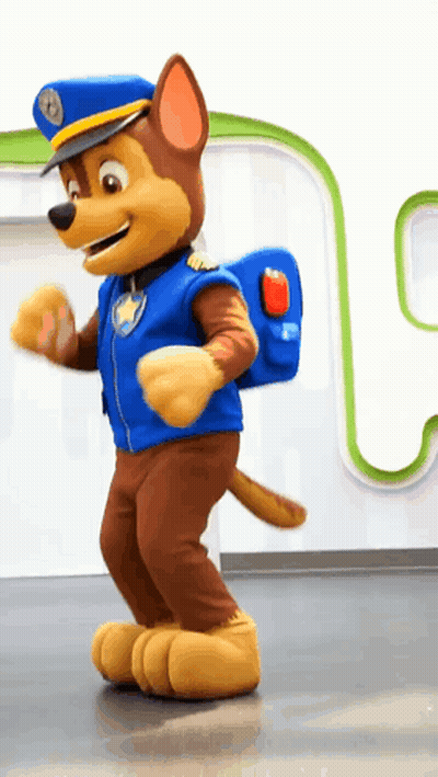 Chase From Paw Patrol Dancing GIF