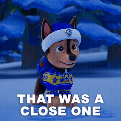 Chase From Paw Patrol In Blue Sweater GIF