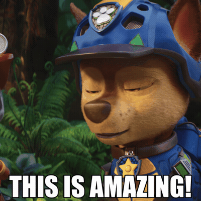 Chase From Paw Patrol Saying This Is Amazing GIF