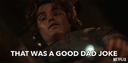 Chase Stokes Good Dad Joke  GIF