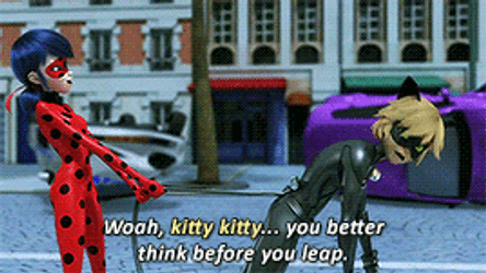 Chat Noir Ladybug Pulling Adrien Agreste GIF