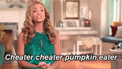 Cheater Cheater Pumpkin Eater Gizelle GIF