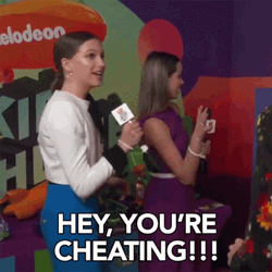 Cheater Hey You're Cheating Caught Pointing GIF