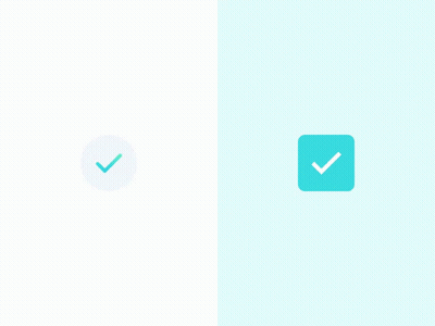 Check Mark In Circle And Square GIF