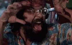 Cheech And Chong Scary Face GIF