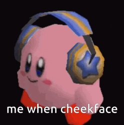 Cheek Face Kirby Dancing GIF
