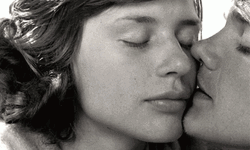 Cheek Kiss Romantic Couple Ingmar Bergman GIF