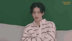 Cheeky Hyunjin Shrugging Shoulder GIF
