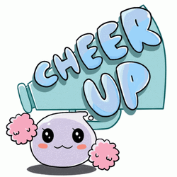 Cheer Up Animated Squishie Slime Pom Poms