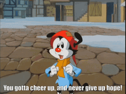 Cheer Up Wakko Warner Animaniacs Cartoon GIF