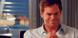 Cheerful Dexter Morgan Happy Reaction GIF