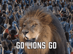 Cheering Lions Roaring GIF