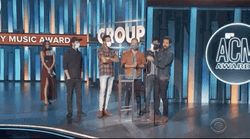 Cheering Morgan Wallen In ACM Awards GIF