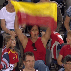 Cheering Olympics Spain Represent GIF