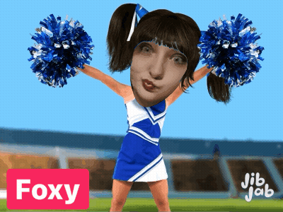 Cheerleader Foxy GIF