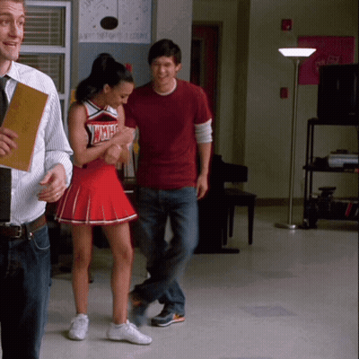 Cheerleader Girl With WMHS On Top GIF