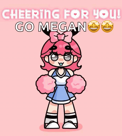 Cheerleader Jumping With Cheering For You Megan GIF