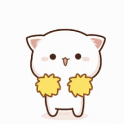 Cheerleader Peach Goma Jumping GIF