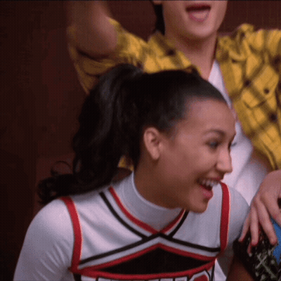 Cheerleader Ponytail Wearing NC Top GIF