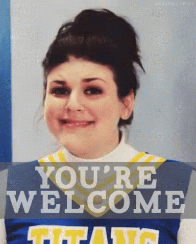 Cheerleader Smiling In Titans Jersey GIF