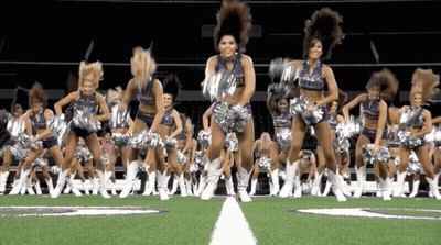Cheerleaders Dancing On Field GIF