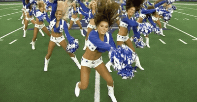 Cheerleaders Dancing On Field GIF
