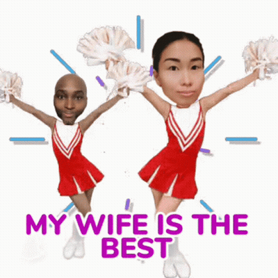 Cheerleaders Saying My Wife Is The Best GIF
