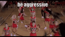 Cheerleading Be Aggressive Formation GIF