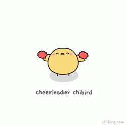 Cheerleading Chibird Hey You Got This GIF