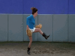 Cheerleading Crazy Dance Funny Woman GIF