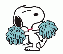 Cheerleading Snoopy Peanuts Cute Dancer GIF