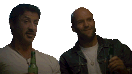 Cheers Barney Ross Sticker GIF