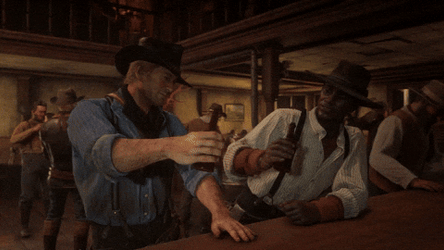 Cheers Drinking Beer Rdr2 GIF