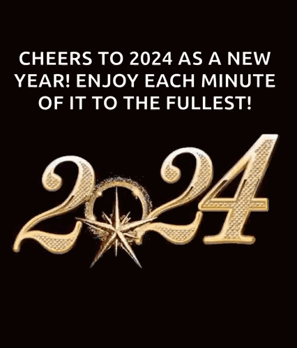 Cheers To 2024 Enjoy Each Minute GIF