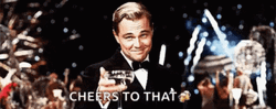 Cheers To That Meme Leonardo DiCaprio GIF