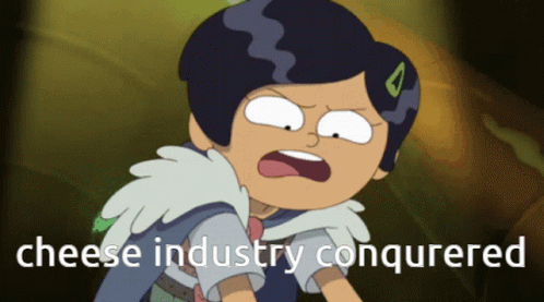 Cheese Industry Conquered Cartoon GIF