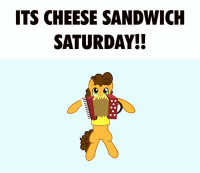Cheese Sandwich Saturday Poster GIF