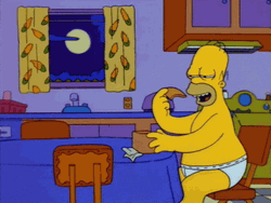 Cheese Snack Homer Simpson GIF