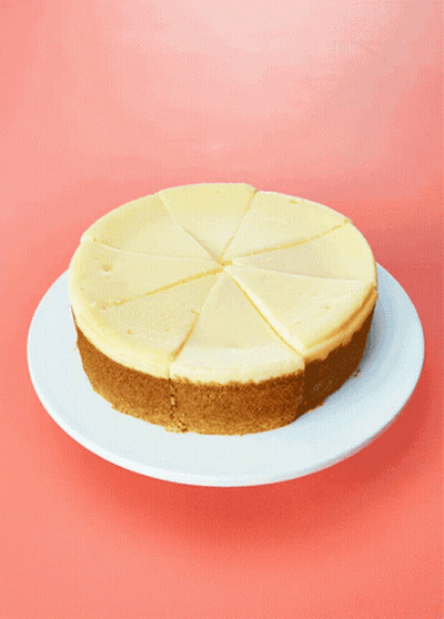 Cheesecake With Slice Missing GIF