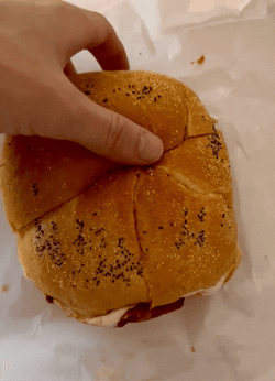 Cheesy Melt Stuffed Bread GIF