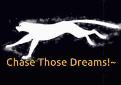 Cheetah Poster Chase Those Dreams GIF