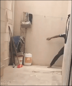 Cheetah Running And Hunting The Man  GIF