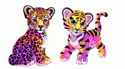 Cheetah Tiger Cubs Baby Glitters