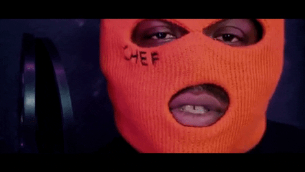 Chef Boy Rapper Ski Mask GIF