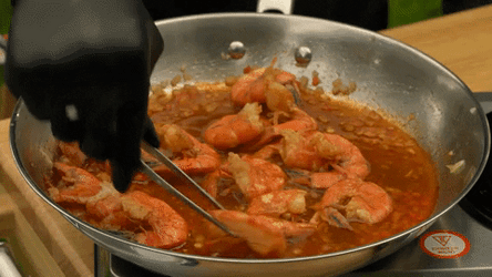 Chef Cooking Shrimp GIF